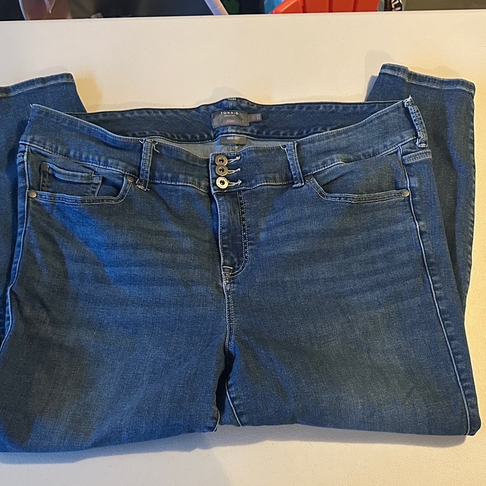 Torrid High Rise Blue Jeans
